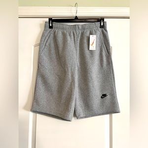 L Nike Fleece grey shorts